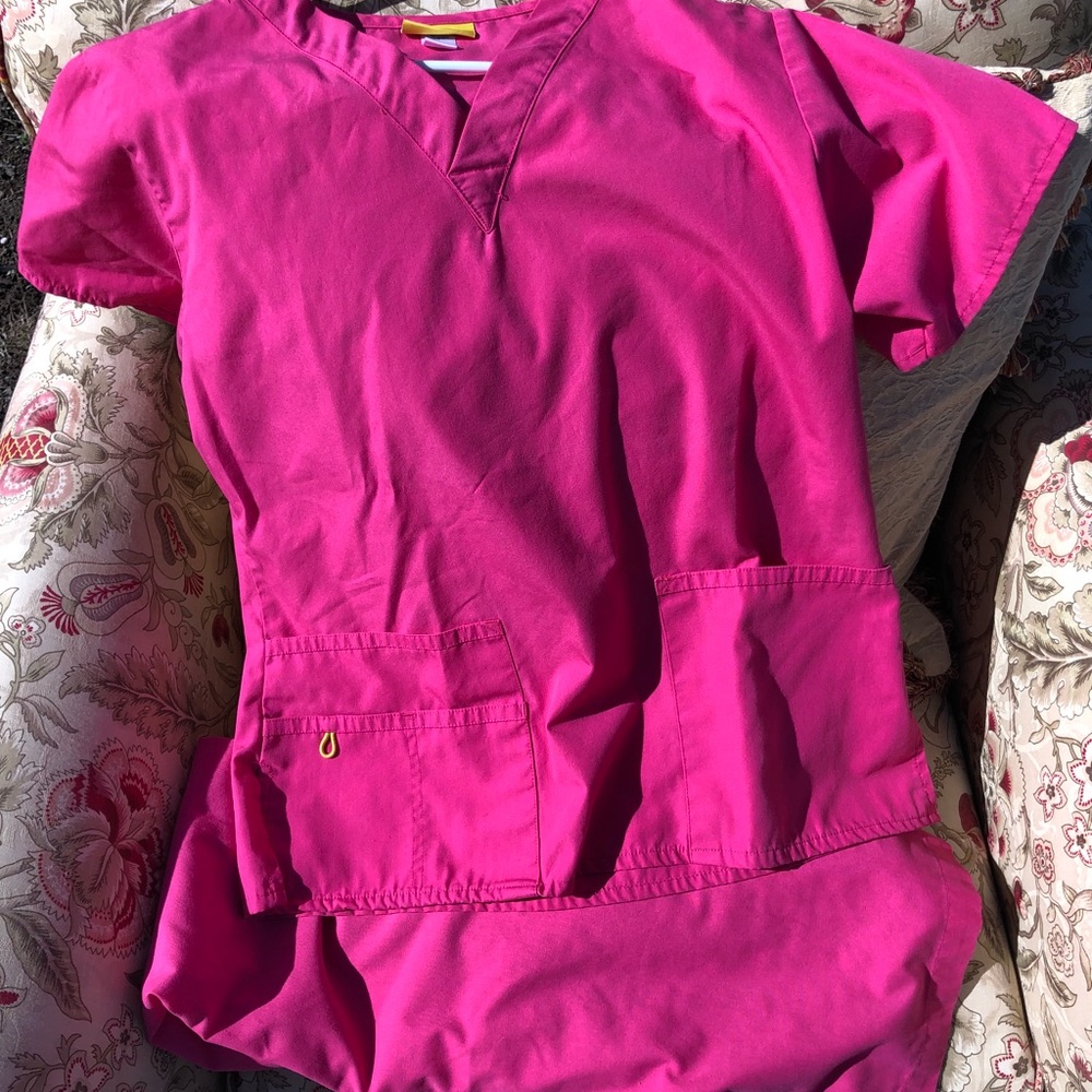 Pink Scrubs Set